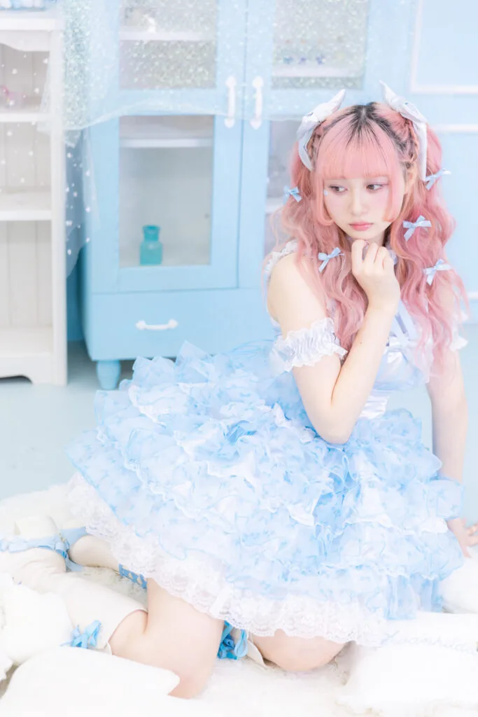 水色かわいい撮影スタジオ